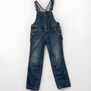 Free People Blue Denim Jumpsuit